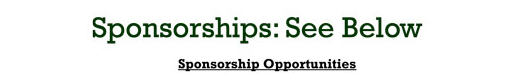 Sponsorships
